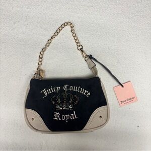Juicy Couture Black and Cream Shoulder Bag